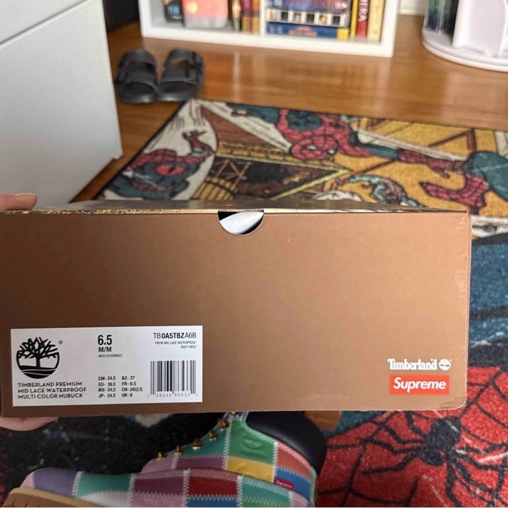 Supreme Timberlands Colorful Patchwork Boots NWT - image 2